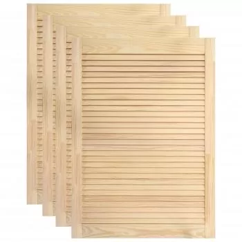 Uși lamelare, 4 buc., 69x39,4 cm, lemn masiv de pin