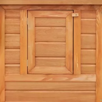 Cotet de pasari pentru exterior adapost gaini cu 1 cuibar lemn, alamă, 192 cm