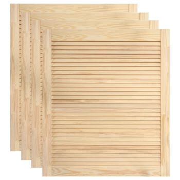 Uși lamelare, 4 buc., 69x59,4 cm, lemn masiv de pin