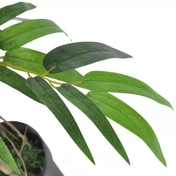 Planta artificiala de bambus "Twiggy" cu ghiveci 90 cm, verde, 90 cm