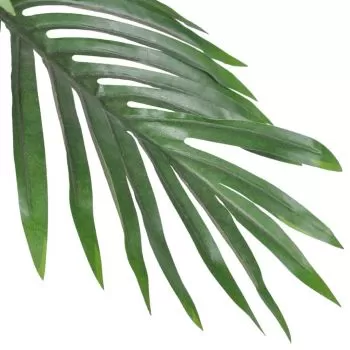 Palmier Cycas artificial cu aspect natural si ghiveci 80 cm, verde