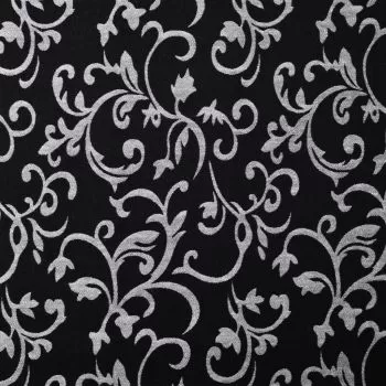 Șezlong, negru și alb, material textil