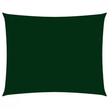 Parasolar verde inchis 2.5x3 m tesatura oxford dreptunghiular, verde inchis, 2.5 x 3 m