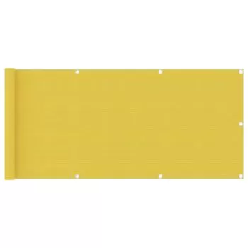 Paravan pentru balcon, galben, 75 x 400 cm