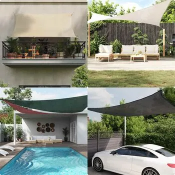  Pânză parasolar, roșu, 3x3 m, HDPE, 160 g/m²