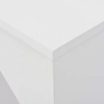 Masa de bar cu raft mobil, alb, 39 x 110 cm