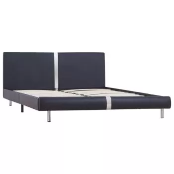 Cadru de pat, negru, 140 x 200 cm