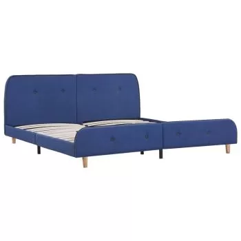 Cadru de pat, albastru, 160 x 200 cm