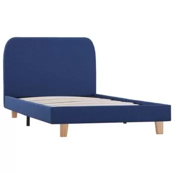 Cadru de pat, albastru, 90 x 200 cm