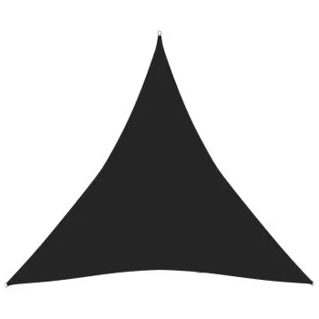 Pânză parasolar, negru, 6x6x6 m, HDPE, 160 g/m²
