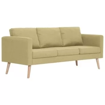 Canapea cu 3 locuri, verde, 168 x 70 x 73 cm