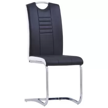 Set 2 bucati scaune de bucatarie consola, negru, 42 x 52 x 100 cm
