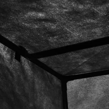 Șifoniere, 2 buc., negru, 75 x 50 x 160 cm