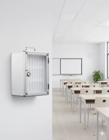 Dulap organizator telefoane mobile, 28.5x19.5x38 cm, UnicSpot