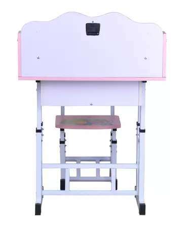Set birou copii roz, roz, 69x45x88-98 cm