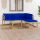 Set mobilier de grădină cu perne, albastru , 6 piese, lemn de pin tratat