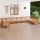 Set mobilier de grădină,10 piese, maro miere, lemn masiv de pin