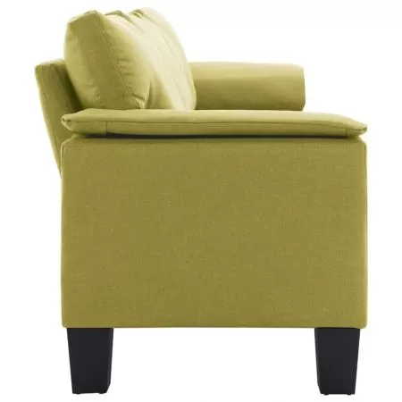 Canapea cu 4 locuri, verde, 254 x 70 x 75 cm