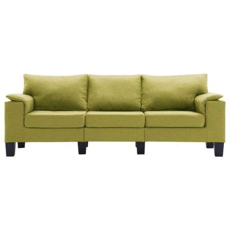 Canapea cu 3 locuri, verde, 198.5 x 70 x 75 cm