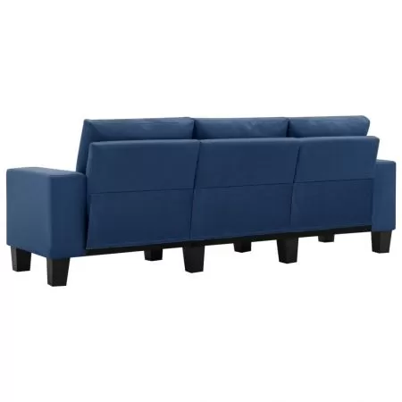 Canapea cu 3 locuri, albastru, 198.5 x 70 x 75 cm