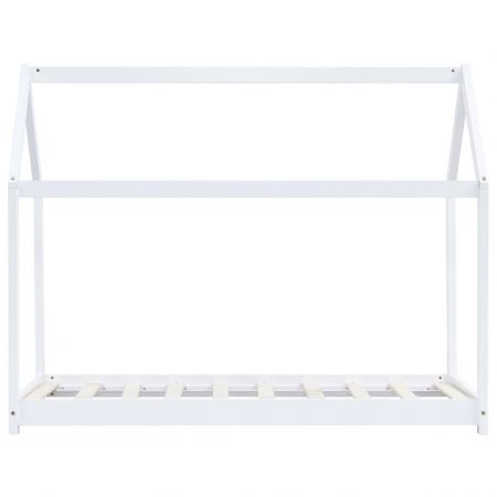 Cadru pat de copii, alb, 70 x 140 cm