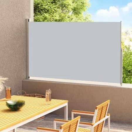  Copertină laterală retractabilă de terasă, gri, 200x300 cm
