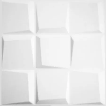 Panouri 3D de perete GA-WA21. 24 buc., alb, 50 cm