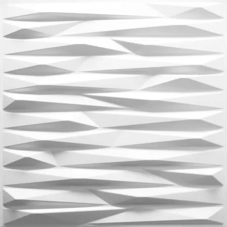 Panouri 3D de perete GA-WA24. 24 buc., alb, 50 cm