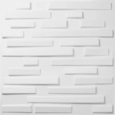 Panouri 3D de perete GA-WA13 Ventura 24 buc., alb, 50 cm