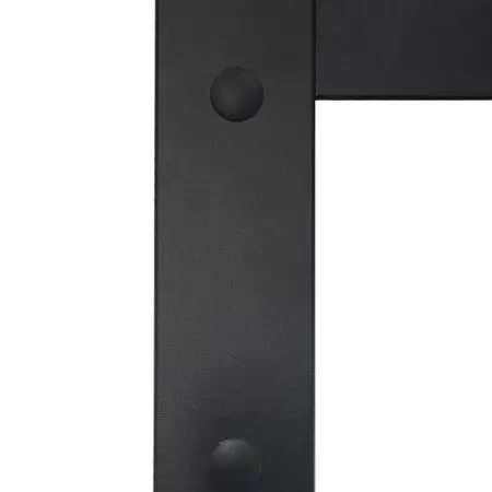 Ușă glisantă, negru, 90x205 cm, aluminiu și sticlă ESG