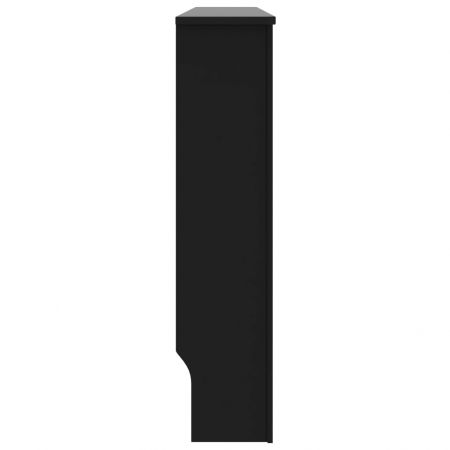 Masca pentru calorifer, negru, 152 x 19 x 81.5 cm, sipci orizontale