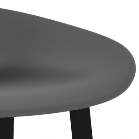 Set mobilier de bar, 7 piese, alb si gri, 60 x 60 x 105 cm