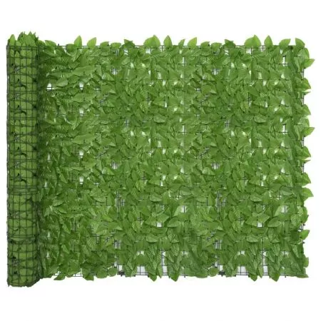 Paravan de balcon, verde, 400 x 150 cm
