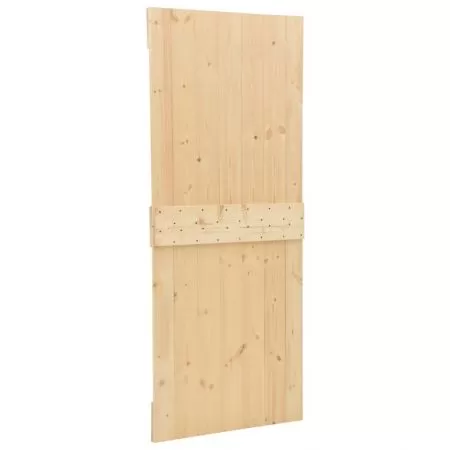 Ușă glisantă cu set feronerie, 80x210 cm, lemn masiv de pin