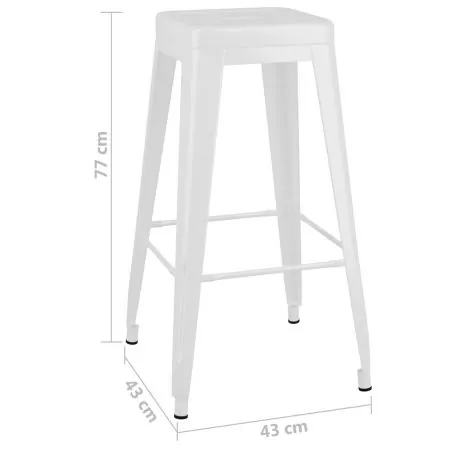  Set mobilier de bar, 7 piese, alb