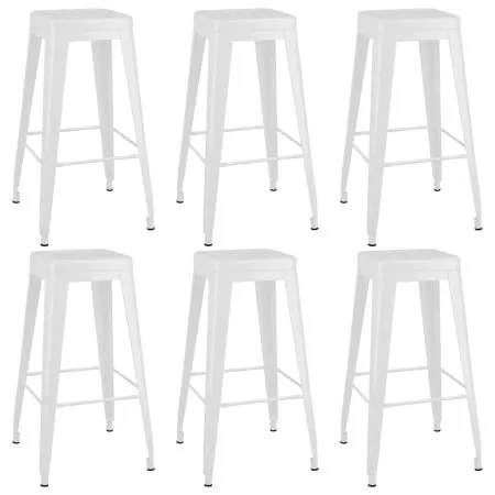  Set mobilier de bar, 7 piese, alb