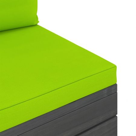 Canapea de gradina din paleti, verde deschis