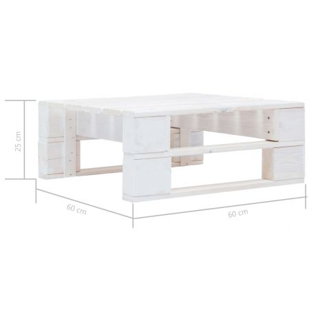 Set mobilier paleți cu perne, 6 piese, lemn pin alb tratat
