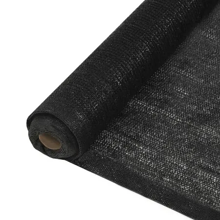  Plasă protecție vizuală, negru, 2x25 m, HDPE
