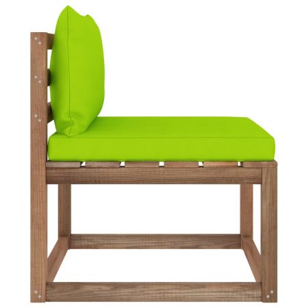 Canapea de gradina din paleti, verde deschis, 60 x 64 x 70 cm