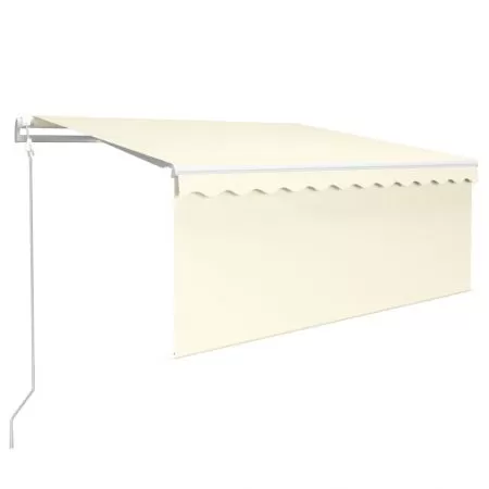Copertina automata cu stor&LED&senzor vant crem 3, crem, 3.5 x 2.5 m