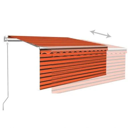 Copertina automat stor senzor vant LED portocaliu&maro 3, portocaliu si maro, 3.5 x 2.5 m