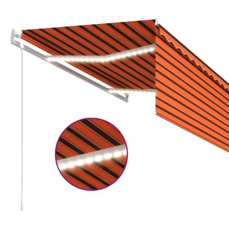 Copertina automat stor senzor vant LED portocaliu&maro 3, portocaliu si maro, 3.5 x 2.5 m