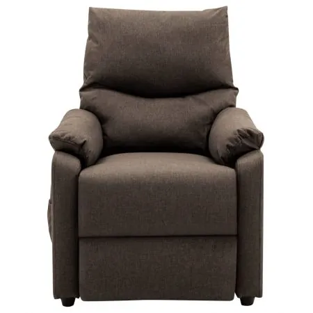 Fotoliu de masaj electric, maro, material textil