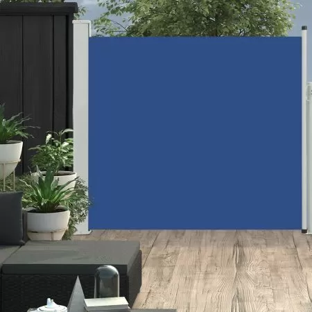  Copertină laterală retractabilă de terasă, albastru, 170x300 cm