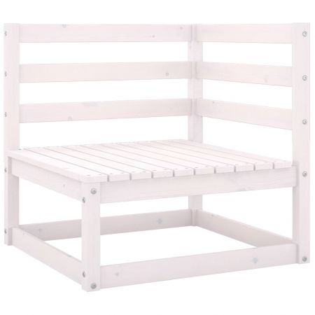 Canapea de gradina cu 3 locuri, alb, 70 x 70 x 67 cm
