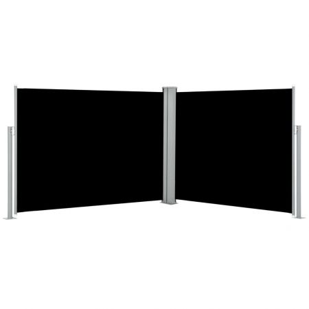 Copertina laterala retractabila, negru, 140 x 1000 cm