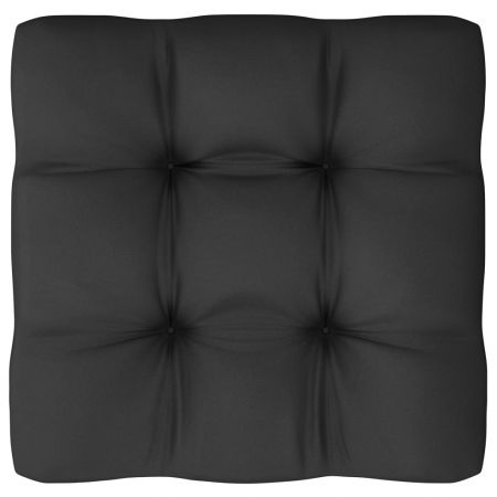 Canapea de gradina cu 3 locuri, negru, 70 x 40 x 67 cm
