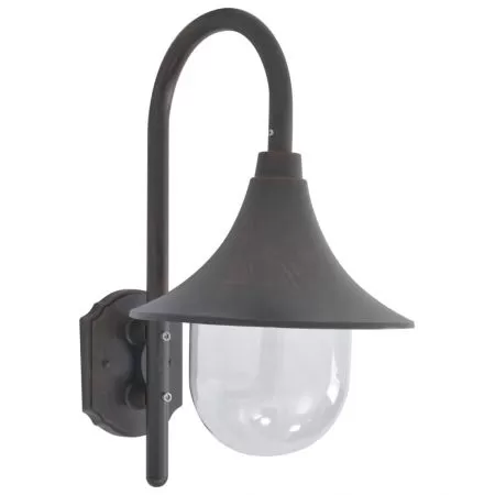  Lampă de perete de grădină E27, bronz, 42 cm, aluminiu