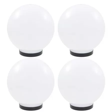  Lămpi glob cu LED, 4 buc., 25 cm, PMMA, sferic
